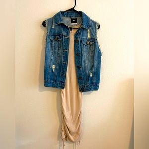 Jean Jacket w/ Fitted Dress